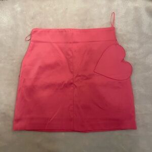 Zara Pink Heart Accent Skirt